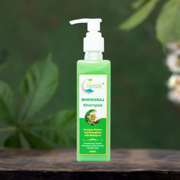 Bhringraj herbal shampoo for hair fall control and stronger roots sulphate-free formula