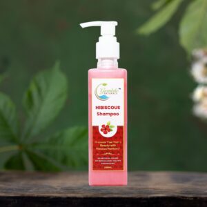 Hibiscus herbal shampoo sulphate-free for hair fall control and scalp detox