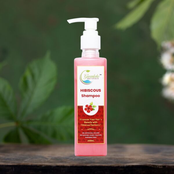 Hibiscus herbal shampoo sulphate-free for hair fall control and scalp detox