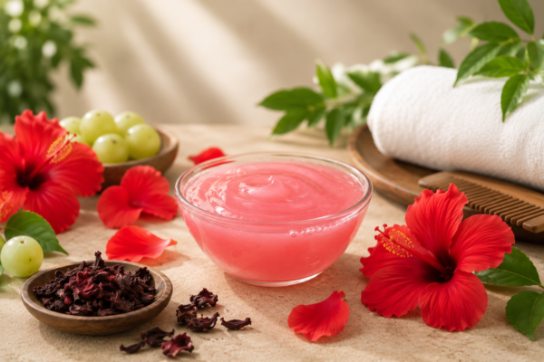 Premium Hibiscus Herbal Shampoo for Gentle Hair Care