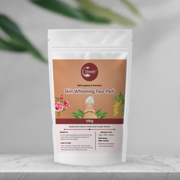 Skin whitening pack with herbal ingredients